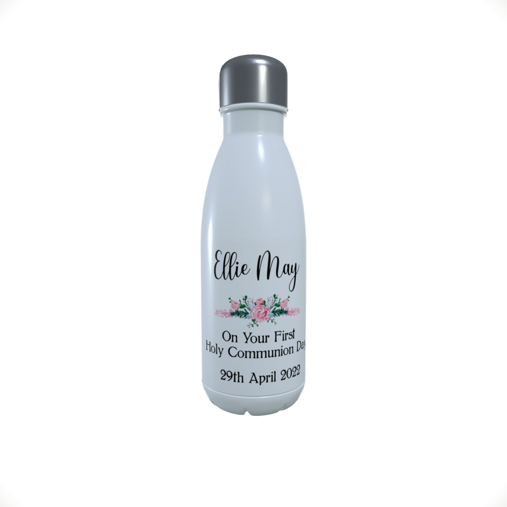 Holy Communion Personalised Water Bottle, Confirmation Day Gift